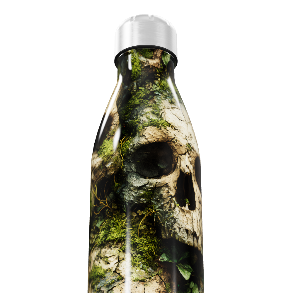 Garrafa Inox - Caveira Verde Impressa