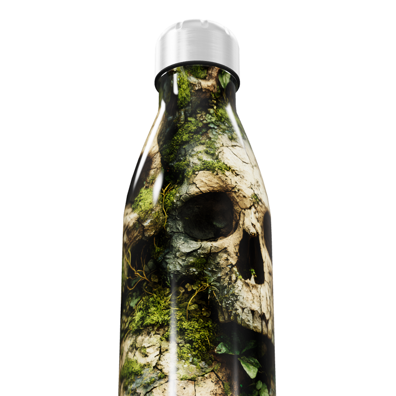 Garrafa Inox - Caveira Verde Impressa