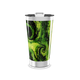 Copo Térmico - Verde com Estampa Abstrata