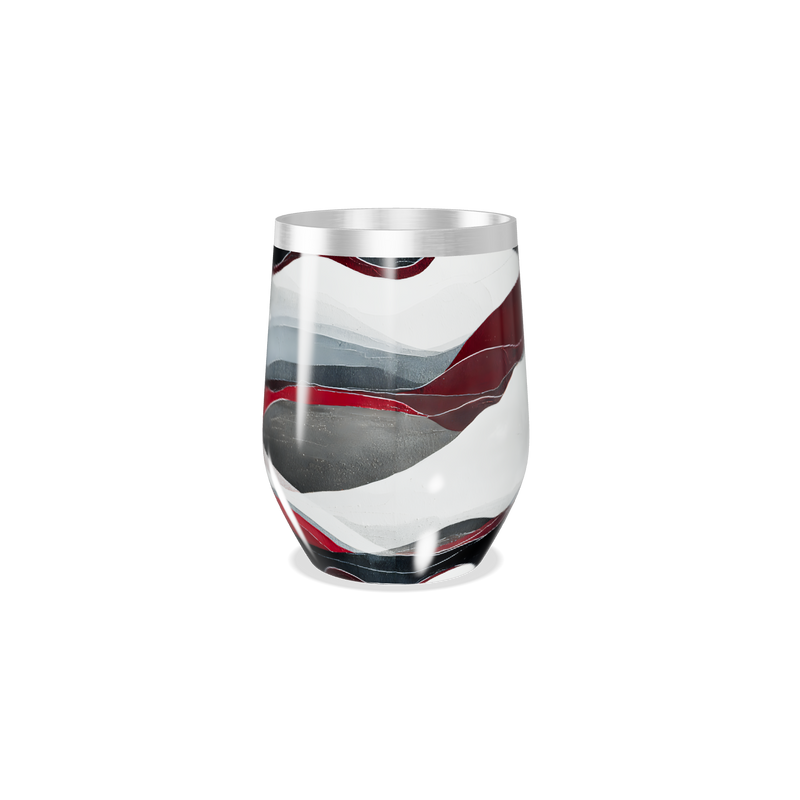 Copo Térmico Slim - Estampa Ondas Coloridas