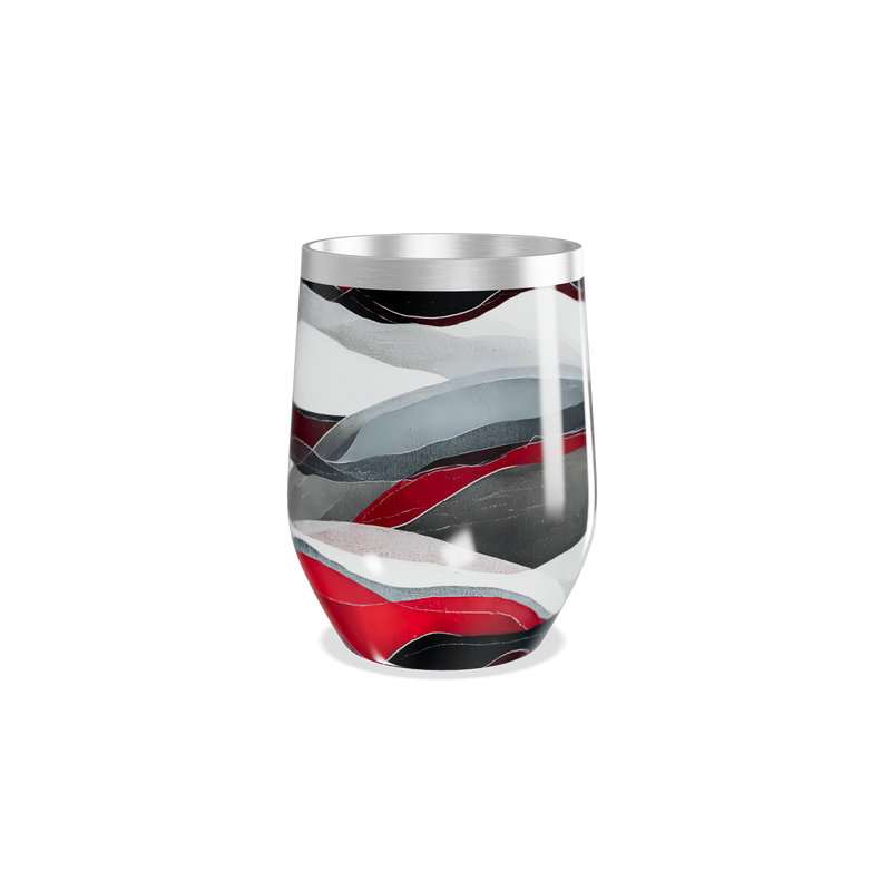 Copo Térmico Slim - Estampa Ondas Coloridas