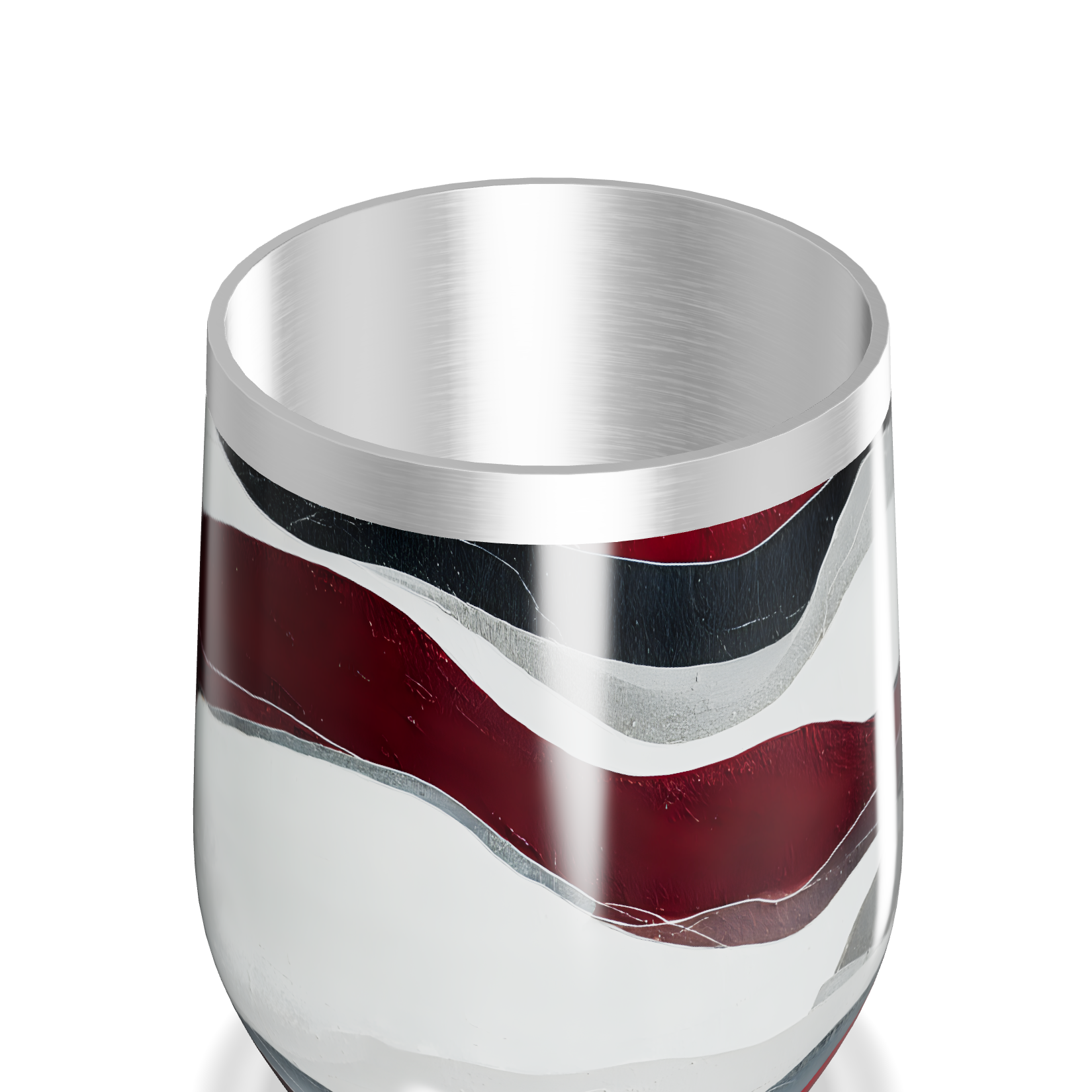 Copo Térmico Slim - Estampa Ondas Coloridas