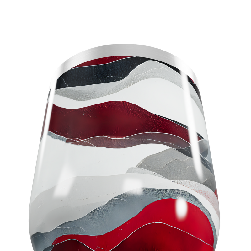 Copo Térmico Slim - Estampa Ondas Coloridas