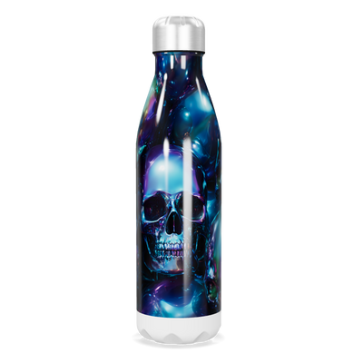 Garrafa Inox - Estampa Caveira Azul