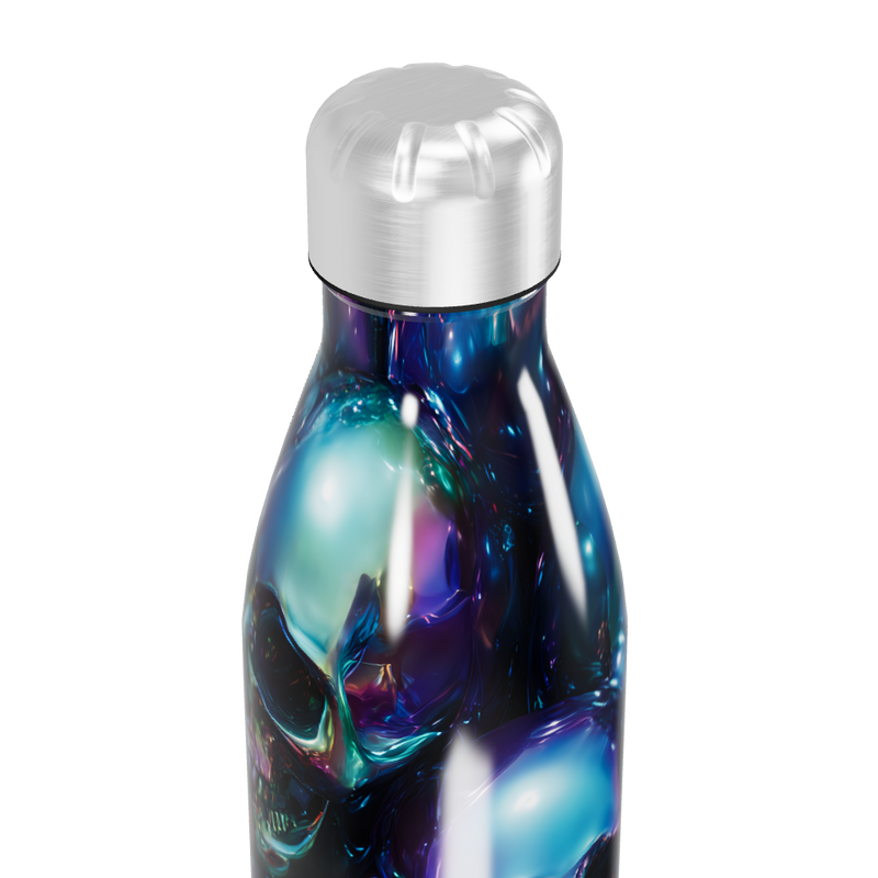 Garrafa Inox - Estampa Caveira Azul