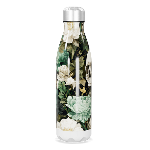 Garrafa Inox - Floral e Caveira 500ml