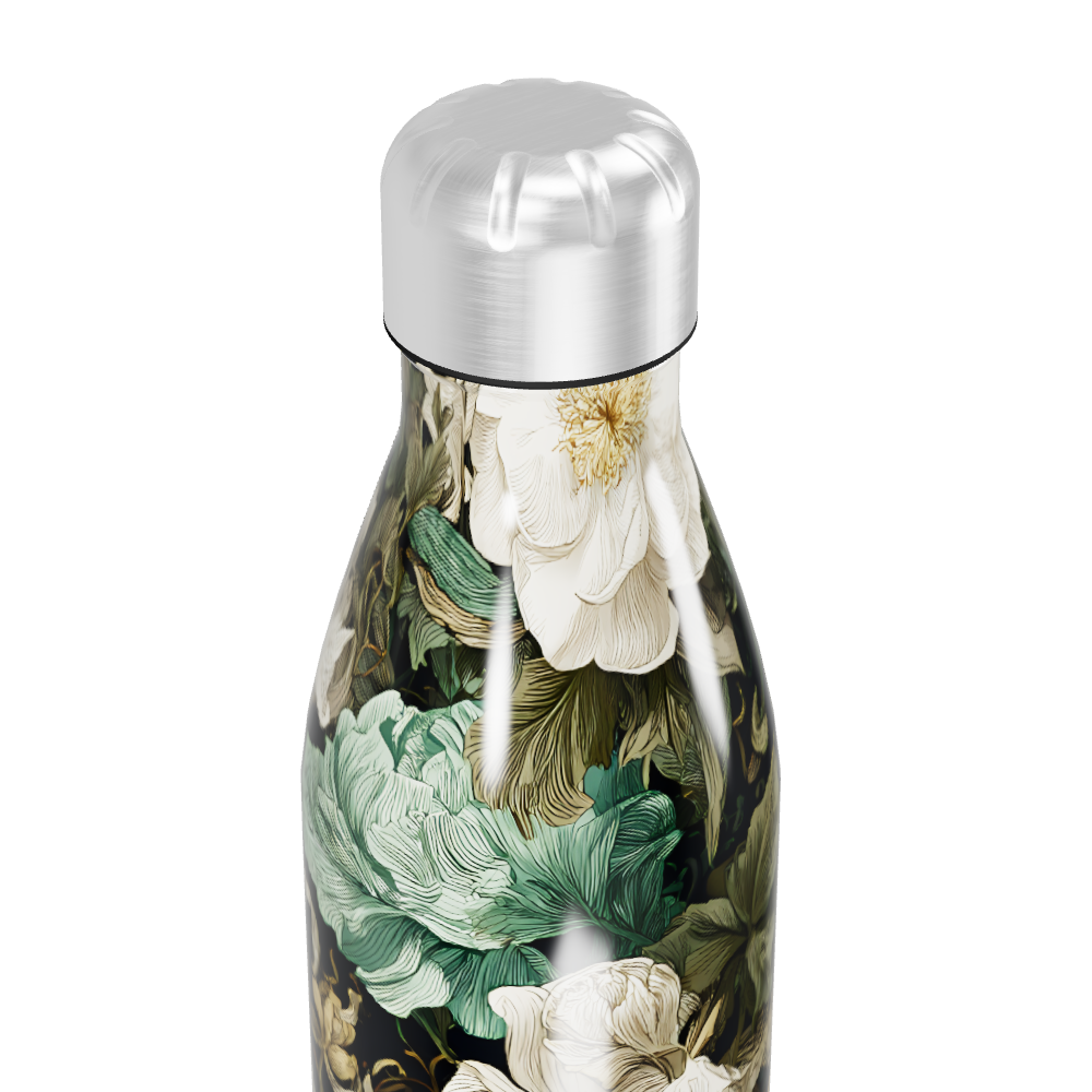 Garrafa Inox - Floral e Caveira 500ml