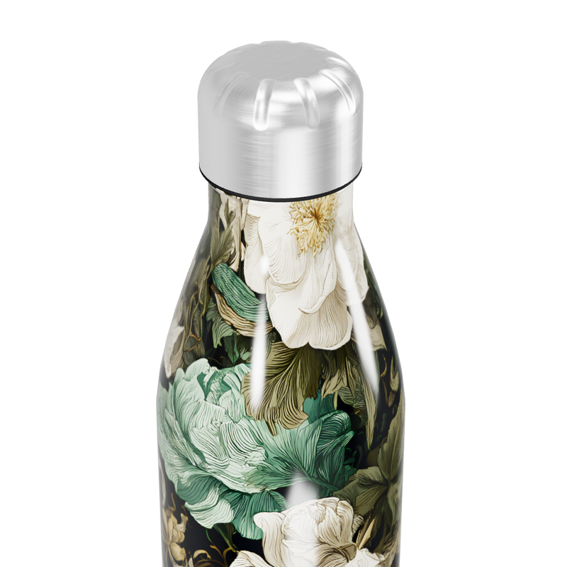 Garrafa Inox - Floral e Caveira 500ml