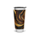Copo Térmico - Preto e Dourado Abstrato