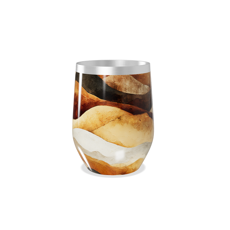 Copo Térmico Slim - Design Mármore Colorido