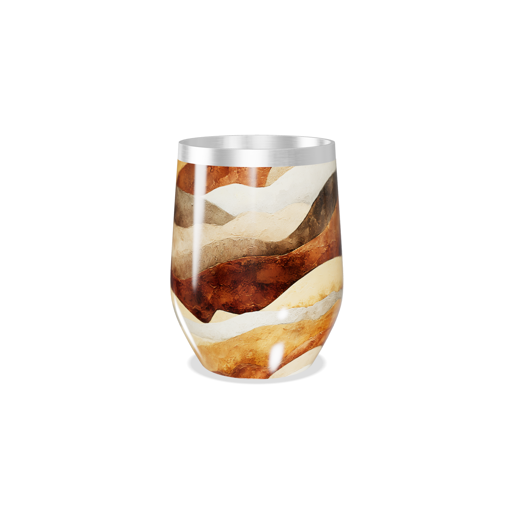 Copo Térmico Slim - Design Mármore Colorido