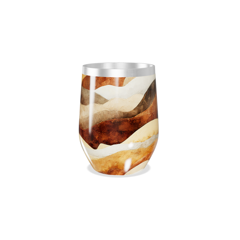 Copo Térmico Slim - Design Mármore Colorido