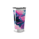 Copo Térmico - Estampa Floral Azul e Rosa