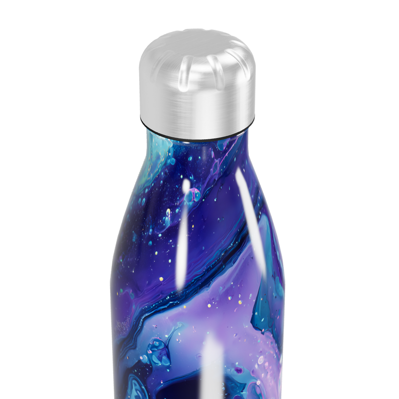 Garrafa Inox - Estampa Galáxia Azul