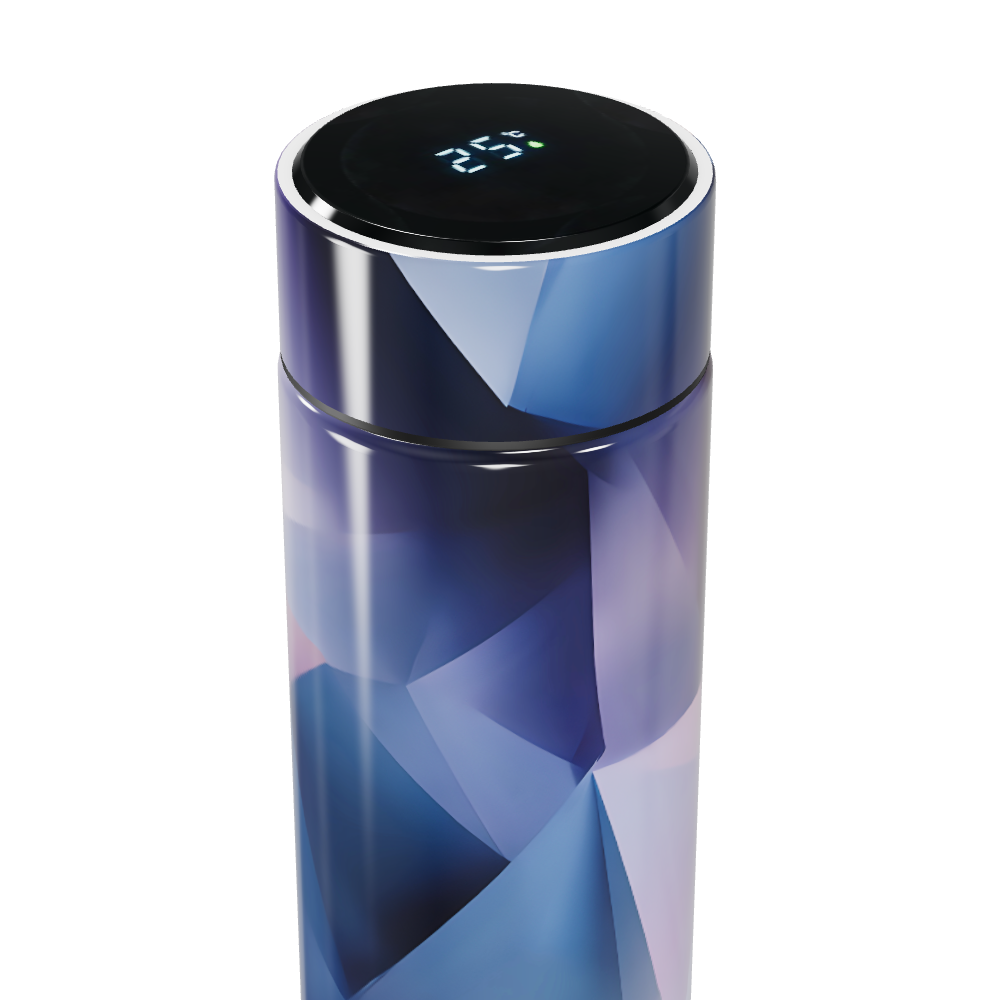 Garrafa Térmica Touch - Azul Geométrica