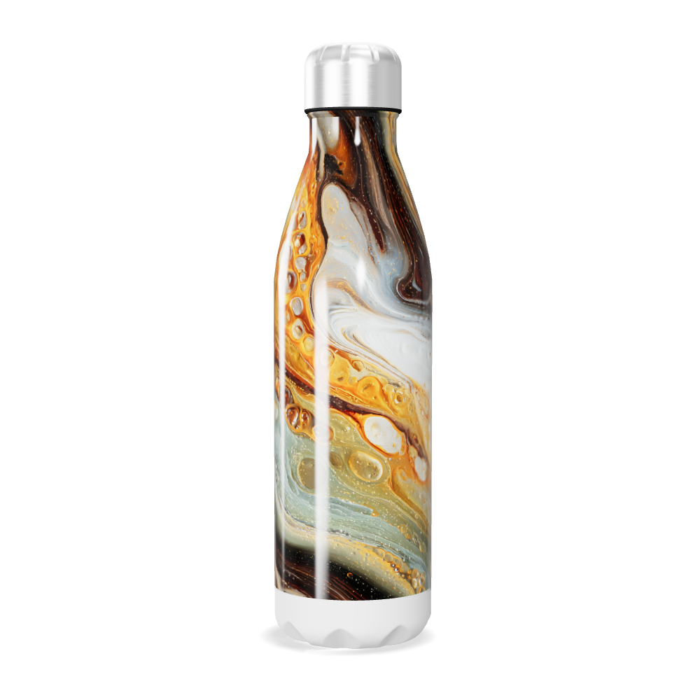 Garrafa Inox - Estampa Abstrata Colorida