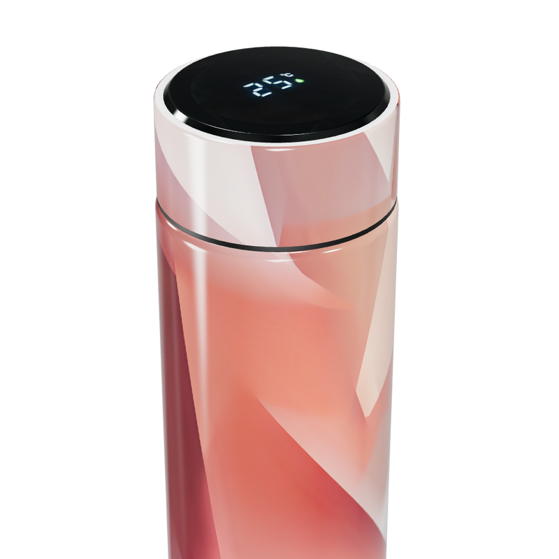 Garrafa Térmica Touch - Rosa Digital LED
