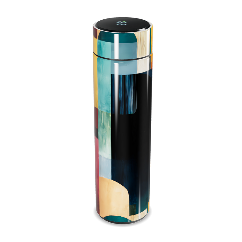 Garrafa Térmica Touch - Design Colorido Abstrato