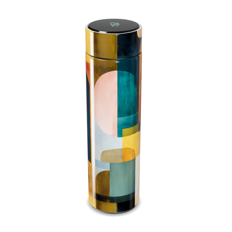 Garrafa Térmica Touch - Design Colorido Abstrato