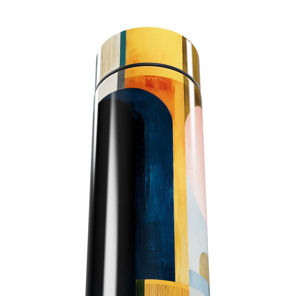 Garrafa Térmica Touch - Design Colorido Abstrato