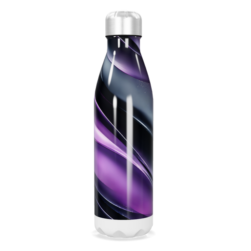 Garrafa Inox - Roxa e Preta com Design Moderno