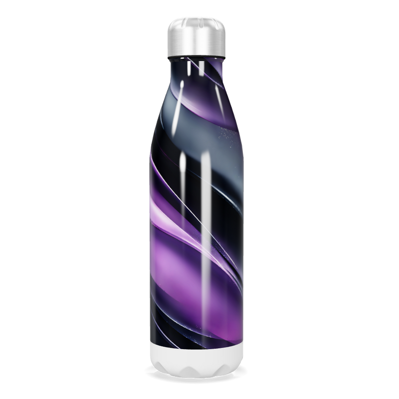 Garrafa Inox - Roxa e Preta com Design Moderno