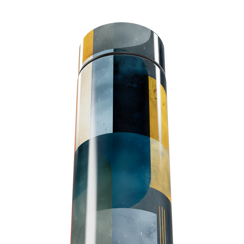 Garrafa Térmica Touch - Estampa Colorida Abstrata