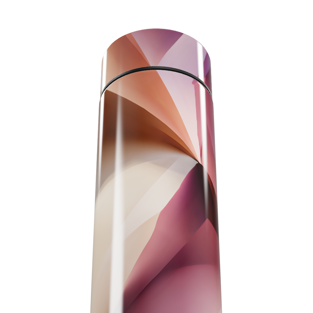 Garrafa Térmica Touch - Estampa Geométrica Rosa