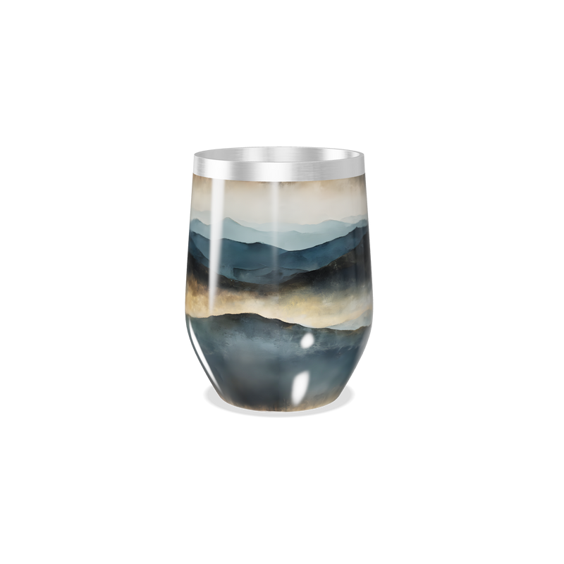 Copo Térmico Slim - Estampa Paisagem Azul