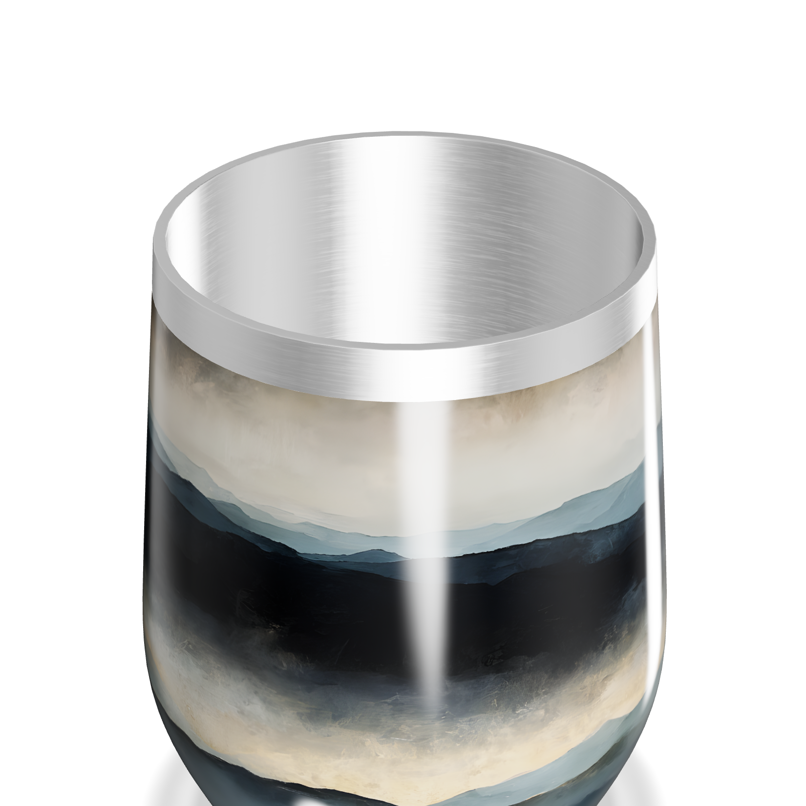 Copo Térmico Slim - Estampa Paisagem Azul