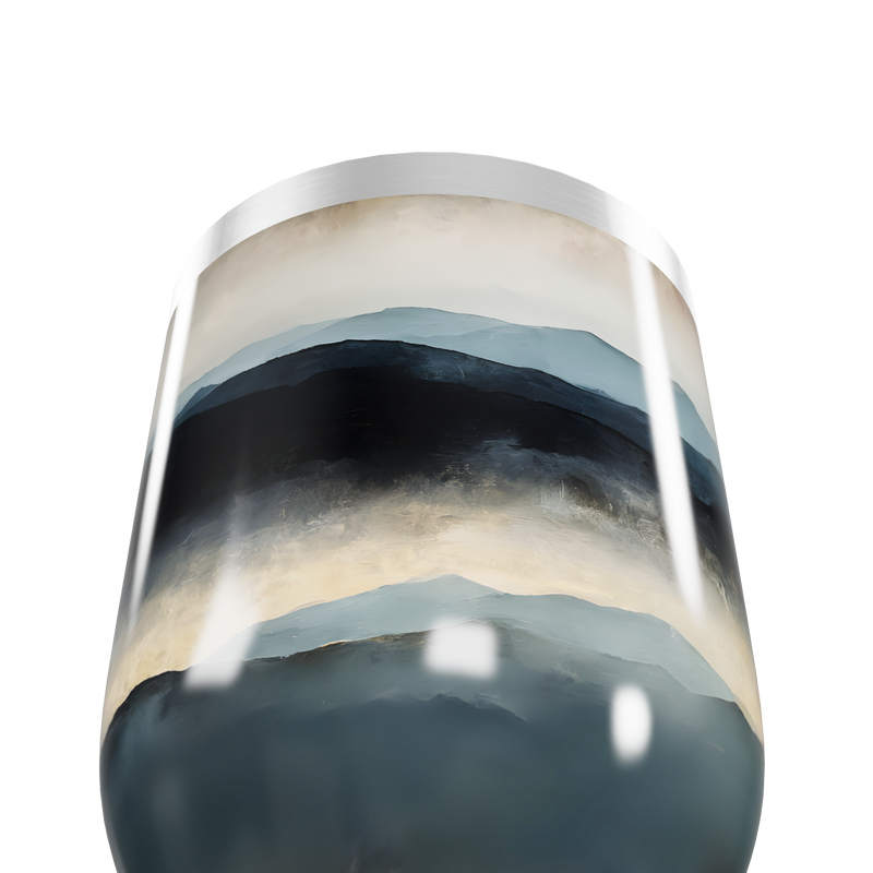 Copo Térmico Slim - Estampa Paisagem Azul