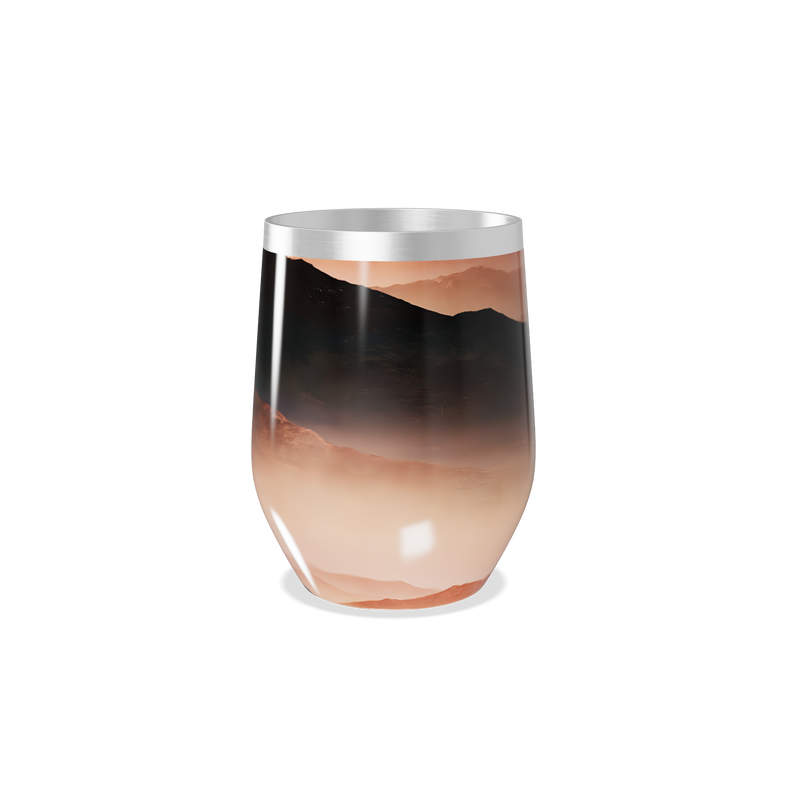 Copo Térmico Slim - Montanha Bege Inox