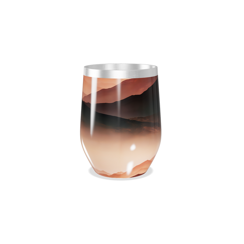 Copo Térmico Slim - Montanha Bege Inox