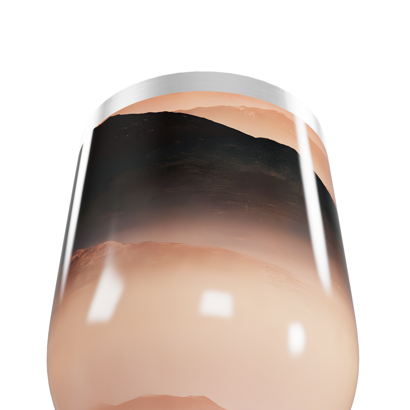 Copo Térmico Slim - Montanha Bege Inox