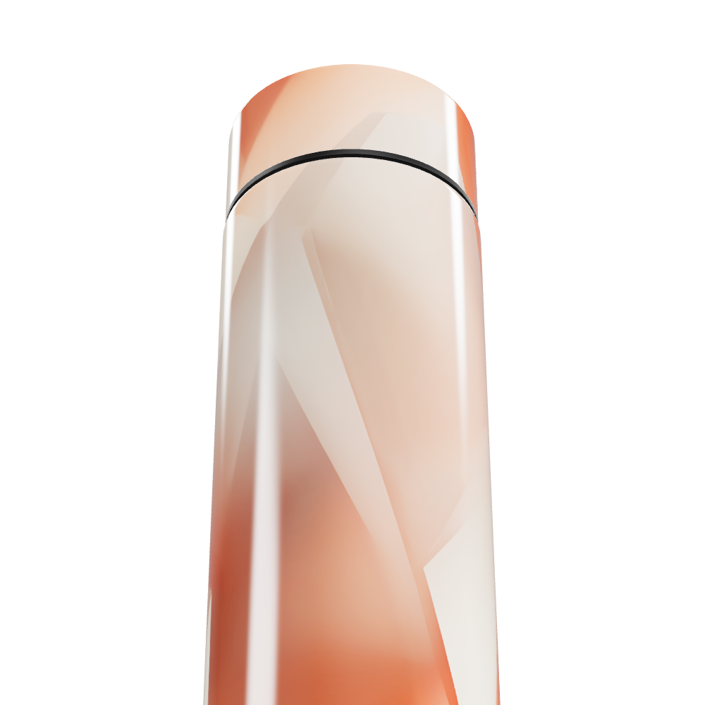 Garrafa Térmica Touch - Estampa Abstrata Laranja