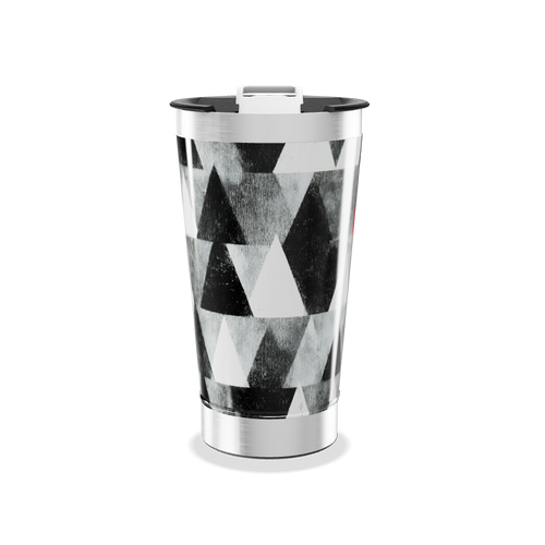 Copo Térmico - Geométrico Preto e Branco