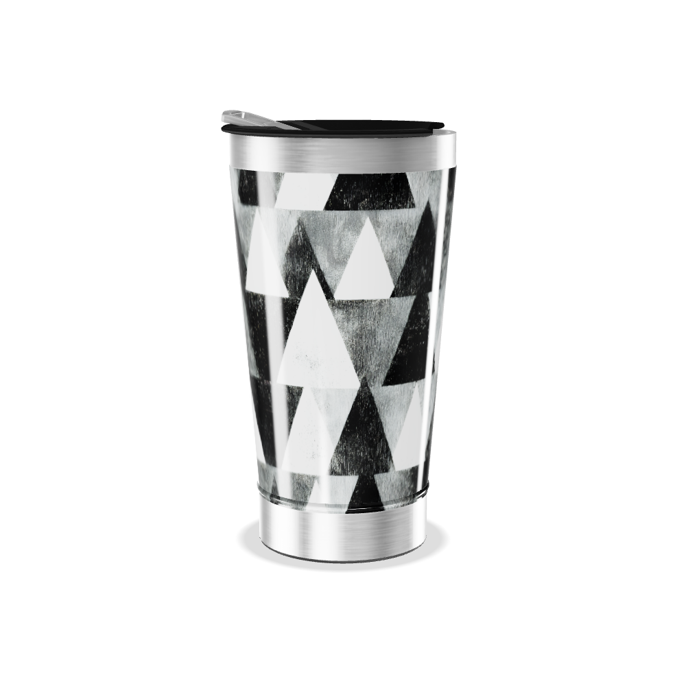 Copo Térmico - Geométrico Preto e Branco
