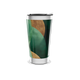 Copo Térmico - Verde com Estampa Folhas
