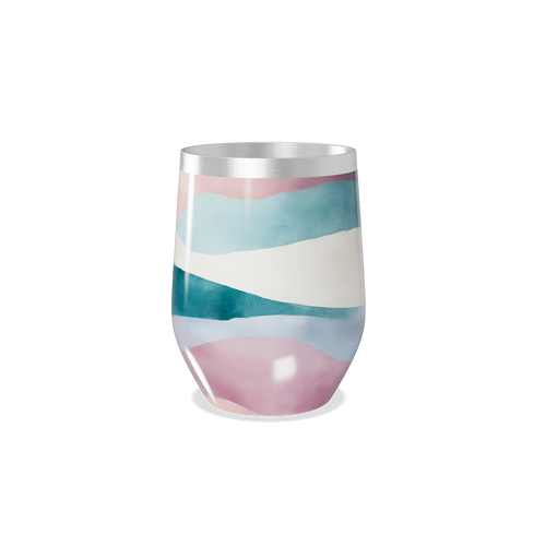 Copo Térmico Slim - Listras Coloridas Aço Inox