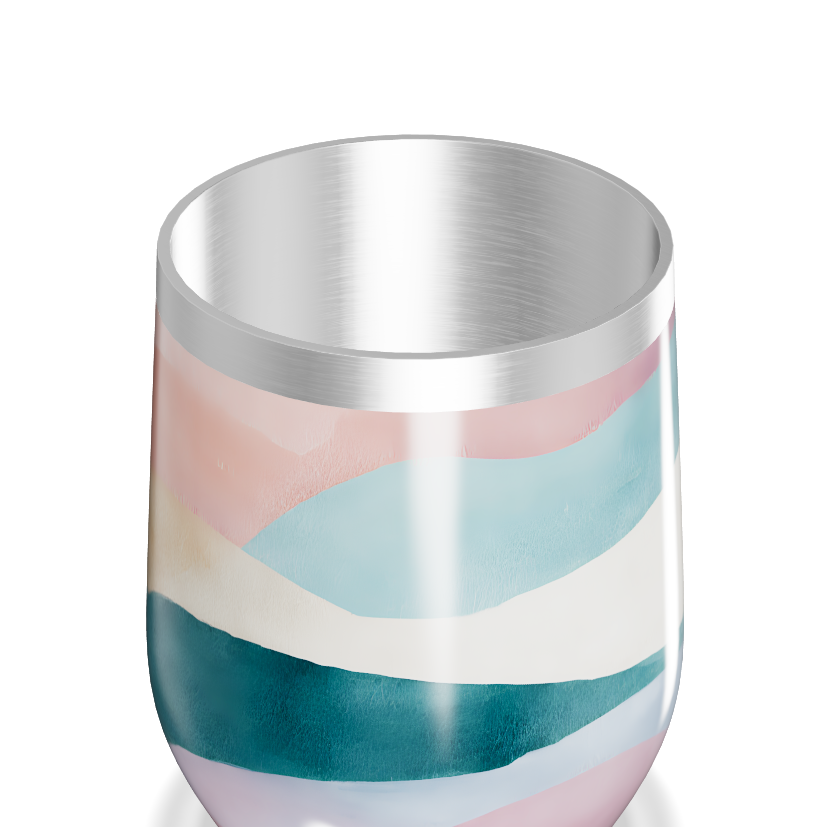 Copo Térmico Slim - Listras Coloridas Aço Inox