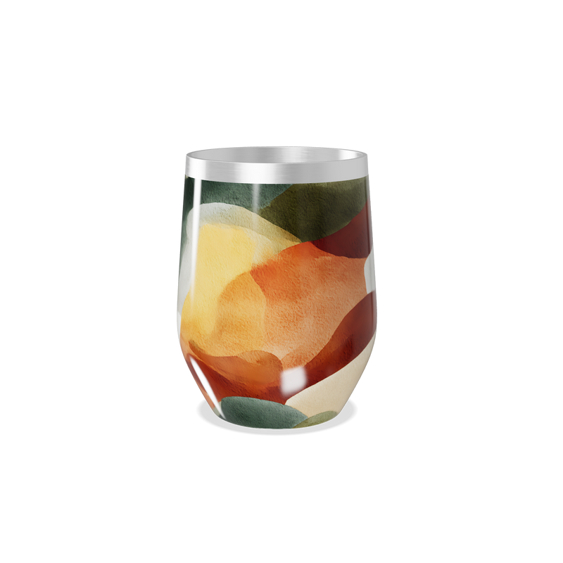 Copo Térmico Slim - Abstrato Colorido Aço