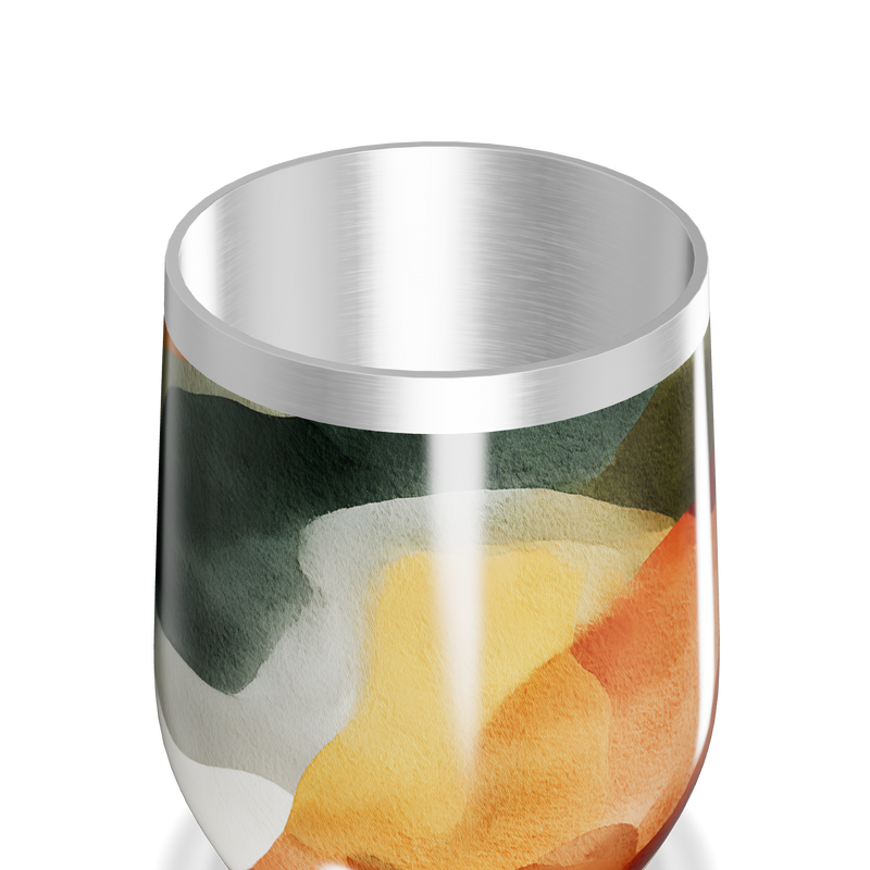 Copo Térmico Slim - Abstrato Colorido Aço