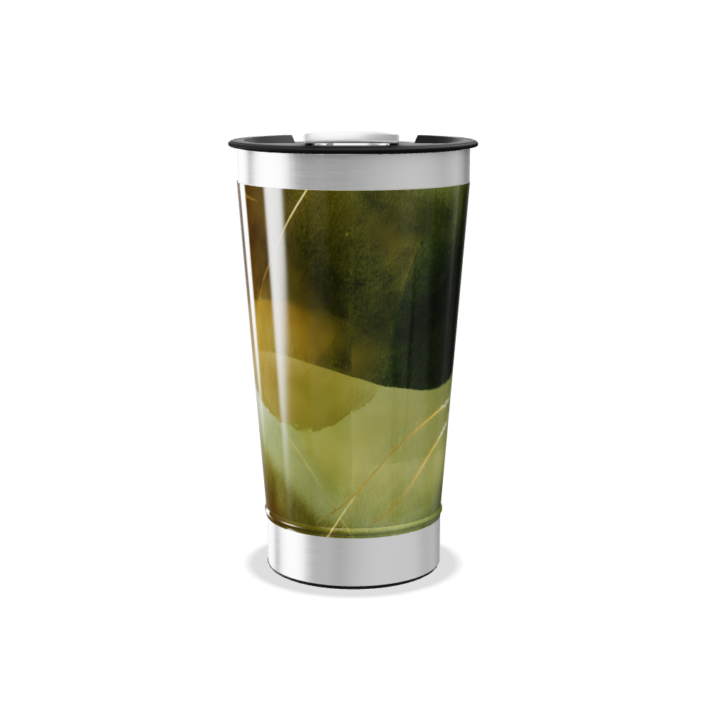 Copo Térmico - Design Abstrato Verde