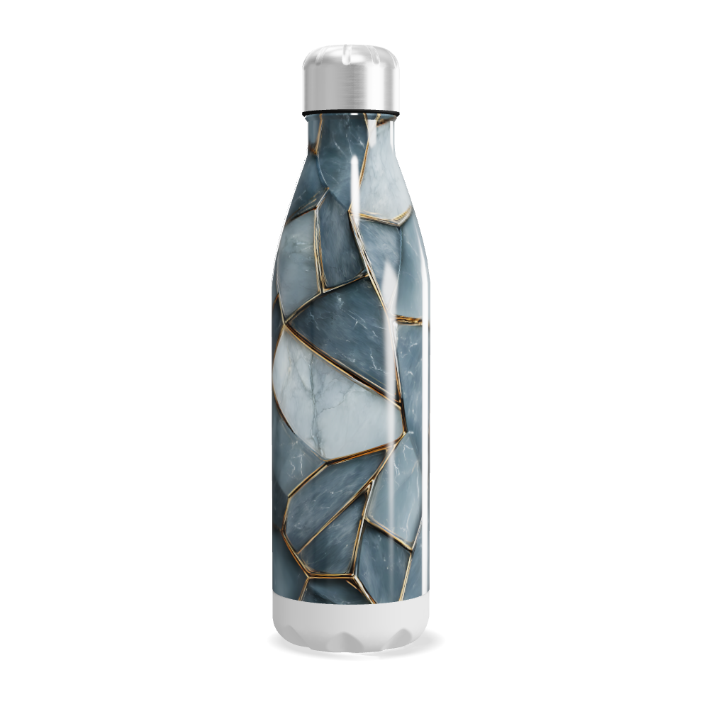 Garrafa Inox - Azul Marmorizada 500ml