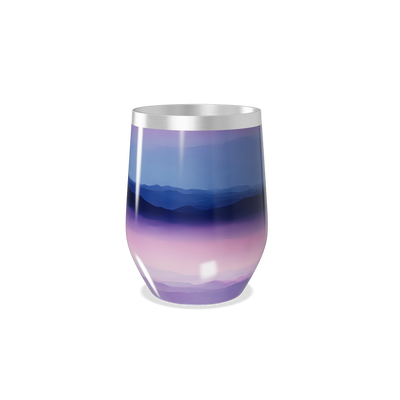 Copo Térmico Slim - Degradê Azul e Rosa Inox