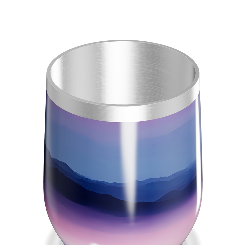 Copo Térmico Slim - Degradê Azul e Rosa Inox