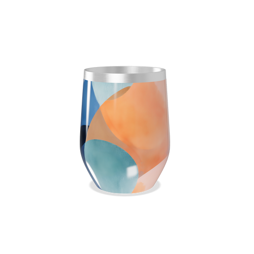 Copo Térmico Slim - Colorido Abstrato Aço Inox