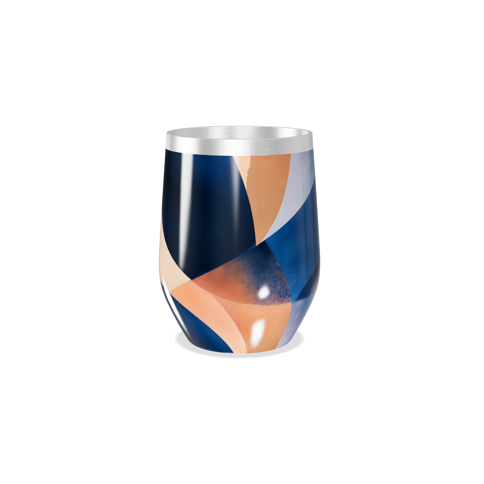 Copo Térmico Slim - Colorido Abstrato Aço Inox