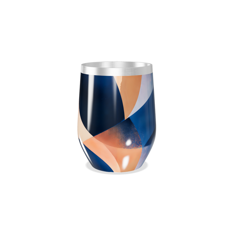 Copo Térmico Slim - Colorido Abstrato Aço Inox