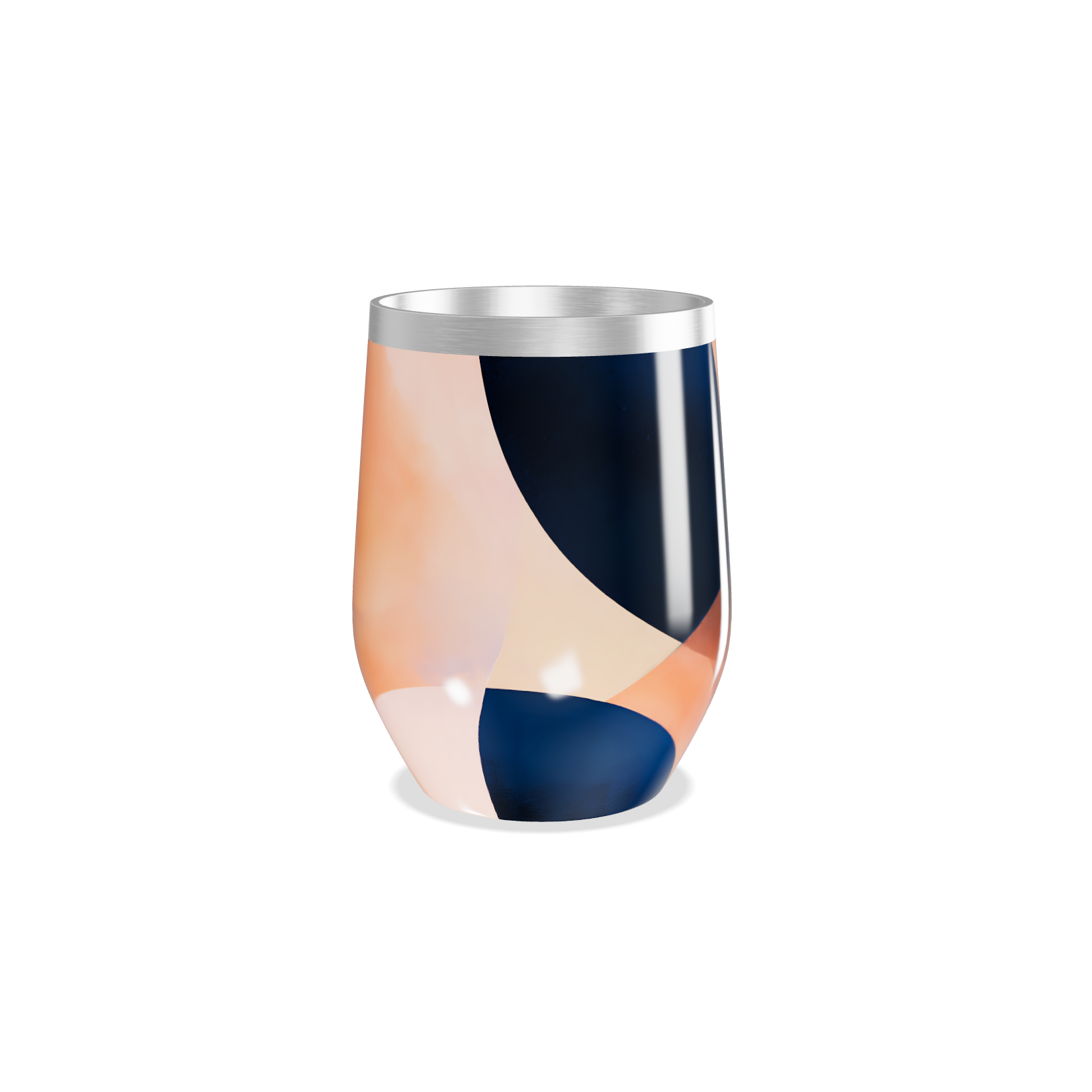 Copo Térmico Slim - Colorido Abstrato Aço Inox